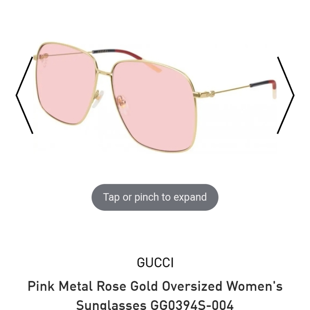 Pink Gucci sunglasses